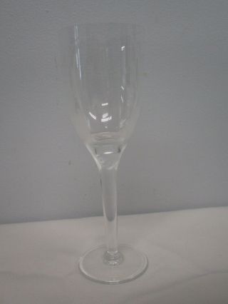 Signed Lalique France Crystal Ange Angel Winged Champagne Flute 8 1/8 "