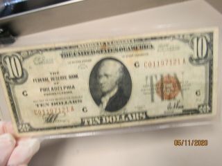 1929 $10.  00 Fr Bank Note (21507 Pmb - Os)