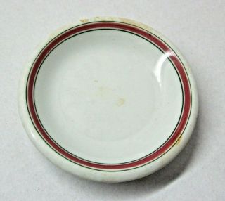 Grindley Hotel Ware England Butter Pat Red Trim