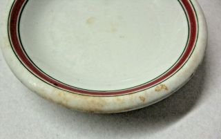 Grindley Hotel Ware England Butter Pat Red Trim 3