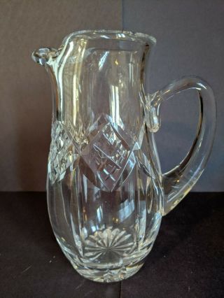 Ice Lip Martini Pitcher By Waterford Crystal (marked).