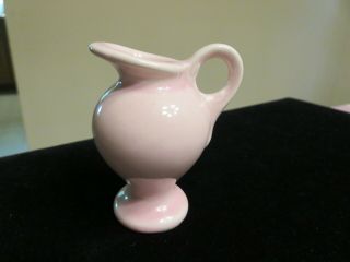Vintage Shawnee Pottery Miniature Pitcher Vase Pink