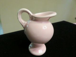 Vintage Shawnee Pottery Miniature Pitcher Vase Pink 2