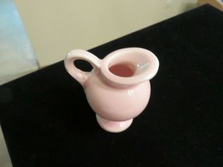Vintage Shawnee Pottery Miniature Pitcher Vase Pink 3