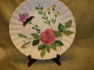 Vintage Southern Blue Ridge Pottery June Bouquet 10 Inch Dinner Plate
