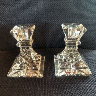 Waterford Crystal Lismore Candlestick 4 " Set Of 2