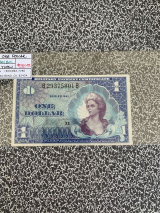 Usa 1 Dollar Nd 1968 (vf,  Banknote P - M68 Series 661