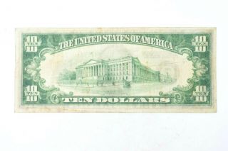 1928 - A Federal Reserve Note $10 Redeemable in Gold Chicago Illinois 2