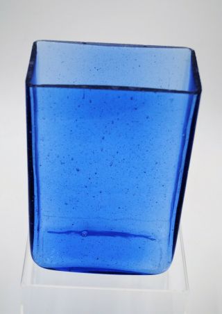 Vintage Blenko Hand Blown Glass Vase - 3732 - Sky Blue