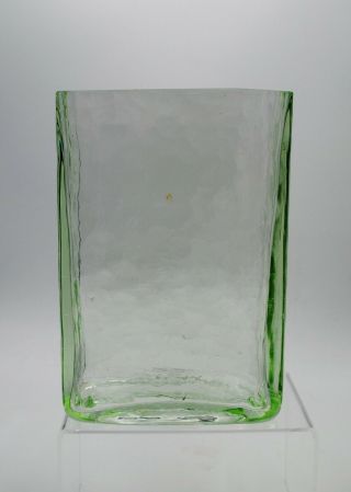 Vintage Blenko Hand Blown Glass Vase - 3732 - Crystal