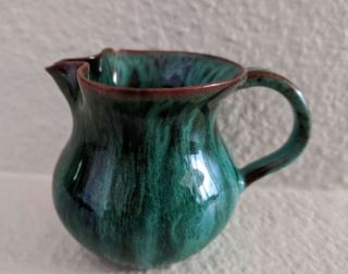 Vintage Canadian Blue Mountain Pottery Drip Glaze Small Jug