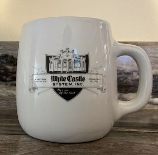 Vintage White Castle System,  Inc 12 Oz.  Coffee Mug/cup With Ashtray Bottom