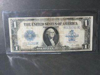 $1 1923 Silver Certificate United States Wood - White Horseblanket Note