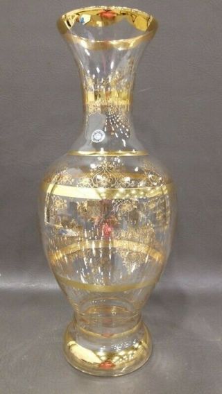 Murano Vase,  San Marco Italy,  Large 17 "