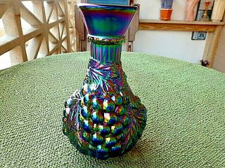 Imperial Electric Purple Grape Water Carafe (vase) - From Top To Bottom