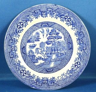 Vtg Antique W.  Adams & Sons Staffordshire Blue Willow 7 " Dessert Pie Plate China