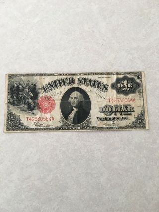 1917 United States,  One Dollar Large Note.  Speelman White Tear