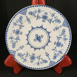 Vintage Viking Dessert Bread Plate 6 1/8 " Blue White Floral