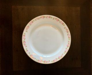 Antique French Porcelain Dessert Plate,  M.  Redon/pl Limoges,  Pink Roses Rdn10
