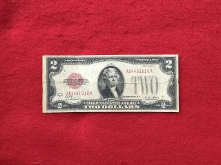 Fr - 1502 1928 A Series $2 Red Seal Us Legal Tender Note " Bargain Bin " F - Vf
