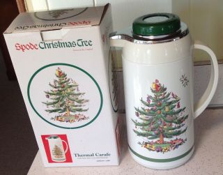 Spode Christmas Tree Thermal Carafe Hot And Cold Beverage 1 Liter