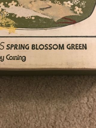 Vintage Pyrex Spring Blossom Green Casserole Dish 2