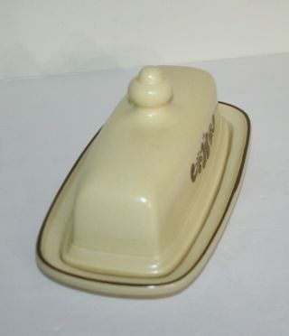 Vintage Pfaltzgraff Village Stoneware Covered Butter Dish 6 - 28 Made in USA EXC 3