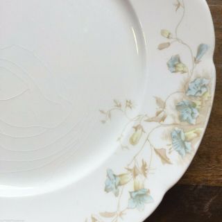 Royal Semi Porcelain Johnson Bros Vtg Numbered Dinner Plate England Blue Flower