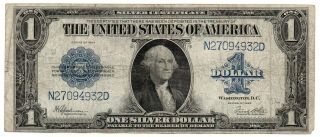 Usa - 1 Dollars 1923,  Speelman - White,  Silver Certificate,  P 342