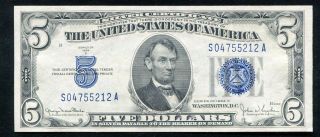 Fr.  1654 1934 - D $5 Five Dollars Silver Certificate Gem Uncirculated