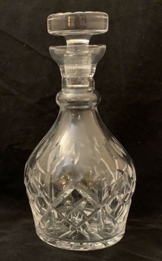 Vintage Waterford Cut Crystal Glass Decanter (liquor,  Liqueur Wine).  Ireland Nr