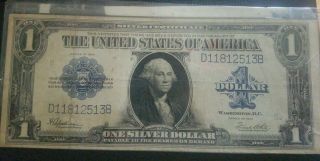 1923 One Dollar Bill Silver Certificate Large Note - $1 Blue Seal