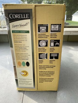 Corelle 16pc Dinnerware Set,  Garden Home Pattern 3