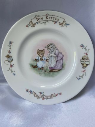 Royal Albert Beatrix Potter Bone China Bowl & Plate 1986