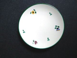 Gmundner Keramik Austria 6 " Saucer/bread Plate Scattered Blooms Pattern Exc