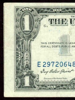 ((error))  $1 1957 Federal Reserve Note ( (misaligned))  Currency