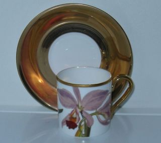 Villeroy And Boch Flowers Gold Sentiments Demitasse Cup (s) And Saucer (s)
