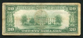 FR.  1870 - G 1929 $20 FRBN FEDERAL RESERVE BANK NOTE CHICAGO,  IL (E) 2