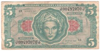 United States Mpc 5 Dollars Series 641