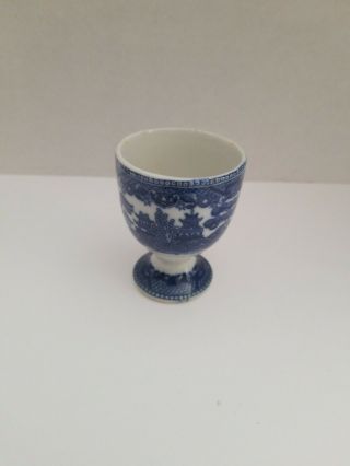 Vintage Blue Willow Egg Cup,  Japan