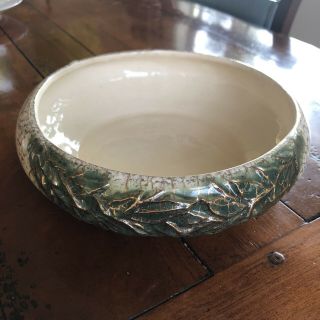 Mccoy Grecian Line Planter Bowl With 24k Gold