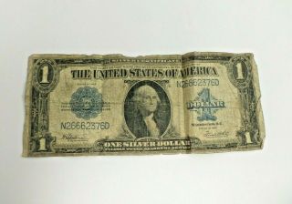 1923 One Dollar Bill Silver Certificate Blue Seal Certificate Large Note