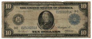 Usa - 10 Dollars 1914,  Burke - Mcadoo,  Philadelphia,  Fr 912