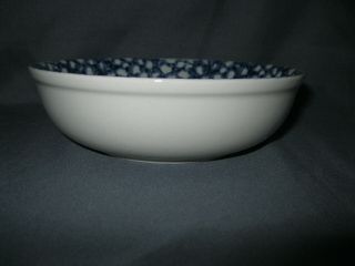 Folk Craft Hearts by Tienshan Coupe Bowl Blue Sponge 3