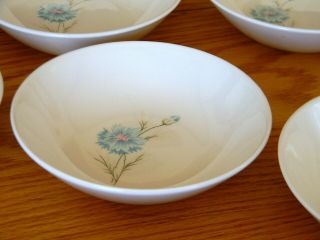 Vintage Taylor Smith Taylor Blue Flower Ever Yours Boutonniere Sauce Bowls Exc