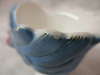 Vintage Lefton hand painted Egg Cup Blue Bird 286 (5) 3