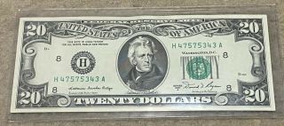 1981 A $20 Dollar Bill St Louis Missouri Uncirculated 3
