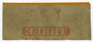 1862 $3 The Lincoln County Bank - Wiscasset,  MAINE Note 2