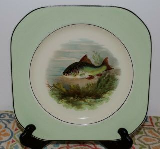 Woods Ivory Ware Decorative 9 " Fish Plate