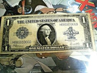 Large 1923 $1 Dollar Bill Silver Certificate Note Big Currency Old Paper Money